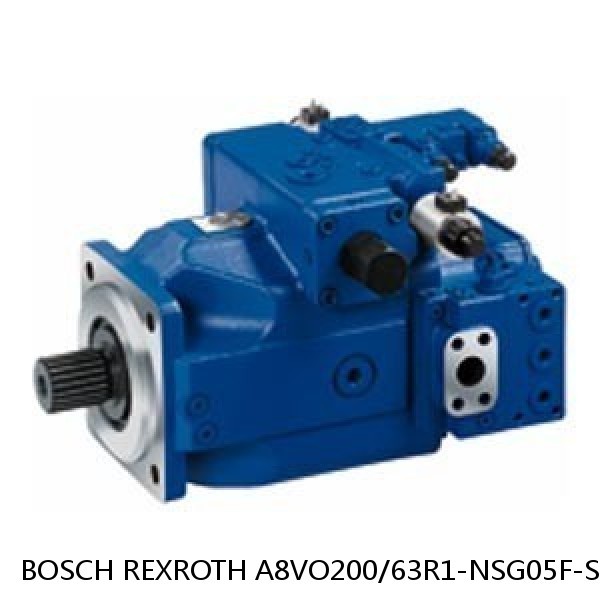 A8VO200/63R1-NSG05F-S 27031. BOSCH REXROTH A8VO VARIABLE DISPLACEMENT PUMPS