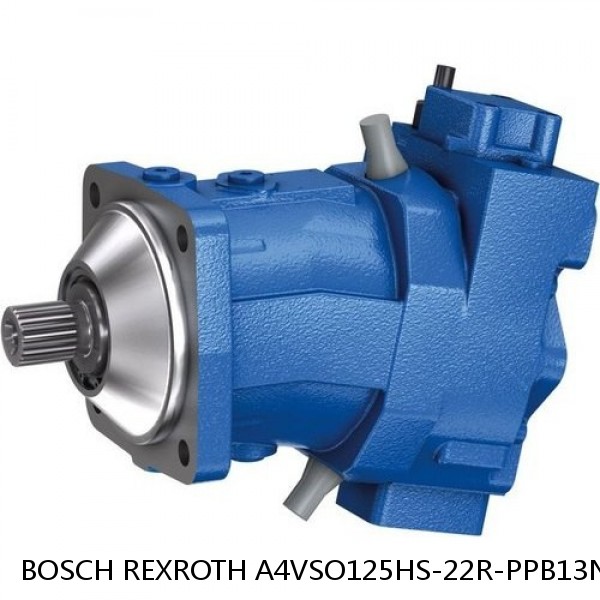 A4VSO125HS-22R-PPB13N BOSCH REXROTH A4VSO VARIABLE DISPLACEMENT PUMPS