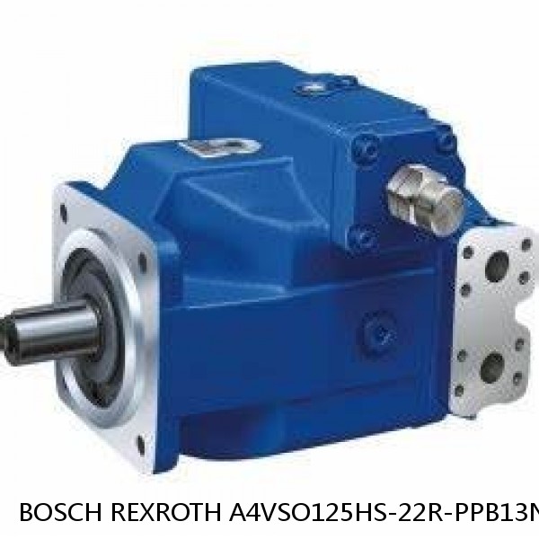 A4VSO125HS-22R-PPB13N BOSCH REXROTH A4VSO VARIABLE DISPLACEMENT PUMPS