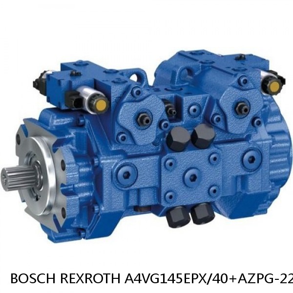 A4VG145EPX/40+AZPG-22-04 BOSCH REXROTH A4VG VARIABLE DISPLACEMENT PUMPS